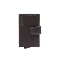 Strellson Norton C-Two E-Cage sv8f Herren Ausweisetui Leder Hochformat dark brown