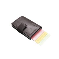 Strellson Norton C-Two E-Cage sv8f Herren Ausweisetui Leder Hochformat dark brown