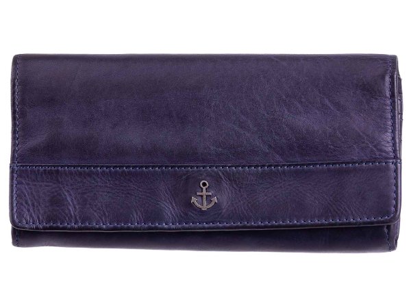 Harbour 2nd Damengeldbörse Marina aus gewaschenem Leder navy