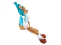 Boltze Teddy Bär Kantenhocker mit Mütze, Weste und Schal