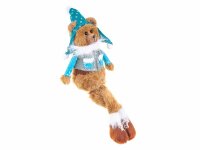 Boltze Teddy Bär Kantenhocker mit Mütze, Weste und Schal Weste