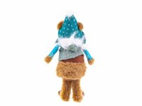 Boltze Teddy Bär Kantenhocker mit Mütze, Weste und Schal Weste