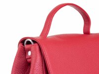 Prato LM Shahid H36-P geprägtes Rindleder Handtasche rot