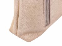 Prato LM Shahid J08-P geprägtes Rindleder Umhängetasche beige