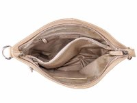 Prato LM Shahid J08-P geprägtes Rindleder Umhängetasche beige