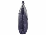 Prato LM Shahid J08-P geprägtes Rindleder Umhängetasche dark blue