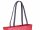 Prato LM Shahid K34-P geprägtes Rindleder Shopper rot/sw