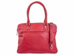 Prato LM Shahid K44-P geprägtes Rindleder Shopper rot