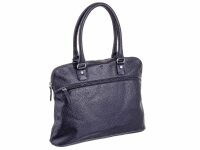 Prato LM Shahid K44-P gepr&auml;gtes Rindleder Shopper schwarz