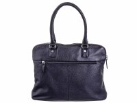 Prato LM Shahid K44-P geprägtes Rindleder Shopper schwarz