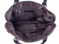 Prato LM Shahid K44-P geprägtes Rindleder Shopper schwarz