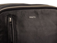 Prato LM Shahid J42-N glattes Rindleder Umhängetasche Herren schwarz