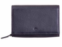 Prato Geldbörse B76-K-RFID glattes Rindleder schwarz