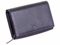 Prato Geldbörse B76-K-RFID glattes Rindleder schwarz