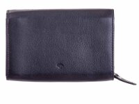 Prato Geldbörse B76-K-RFID glattes Rindleder schwarz