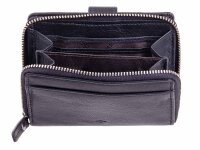Prato Geldbörse B41-K-RFID glattes Rindleder schwarz