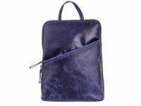 BAXX´S Leder Damen Rucksack Daypack S43 blau