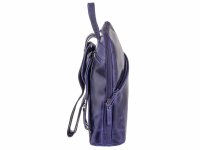 BAXX´S Leder Damen Rucksack Daypack S43 blau