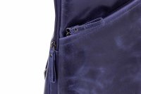 BAXX´S Leder Damen Rucksack Daypack S43 blau