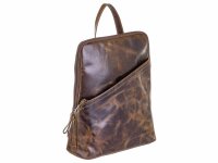 BAXX´S Leder Damen Rucksack Daypack S43 olive