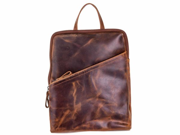 BAXX´S Leder Damen Rucksack Daypack S43 tan