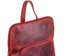 BAXX´S Leder Damen Lederrucksack Daypack S44 rot