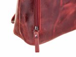 BAXX´S Leder Damen Lederrucksack Daypack S44 rot