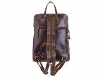 BAXX´S Leder Damen Lederrucksack Daypack S44 olive
