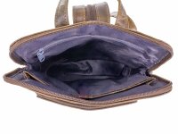BAXX´S Leder Damen Lederrucksack Daypack S44 olive