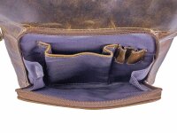 BAXX´S Leder Damen Lederrucksack Daypack S44 olive