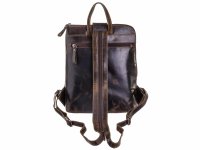 BAXX´S Leder Damen Freizeitrucksack Cityrucksack S47 olive