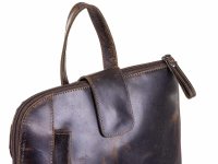 BAXX´S Leder Damen Freizeitrucksack Cityrucksack S47 olive