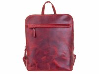 BAXX´S Leder Damen Stadtrucksack Outdoor S50 rot