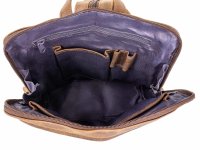 BAXX´S Leder Damen Stadtrucksack Outdoor S50 tan