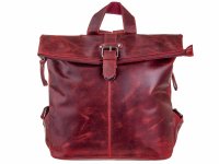 BAXX´S Leder Damen Cityrucksack Backpack S40 rot