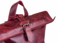 BAXX´S Leder Damen Cityrucksack Backpack S40 rot