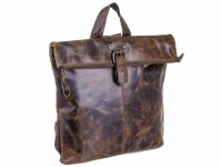 BAXX´S Leder Damen Cityrucksack Backpack S40 olive