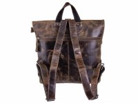 BAXX´S Leder Damen Cityrucksack Backpack S40 olive