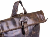 BAXX´S Leder Damen Cityrucksack Backpack S40 olive