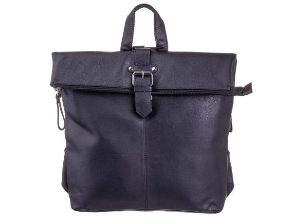 BAXX´S Leder Damen Cityrucksack Backpack S40 schwarz
