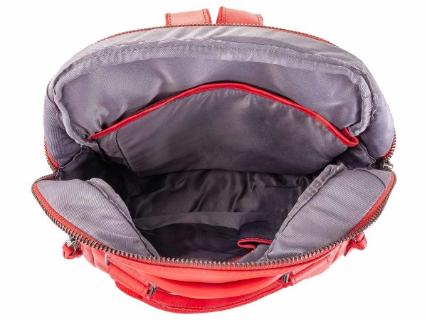 BAXX´S Leder Damen Rucksack A4 S42 rot