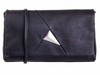 BAXX´S Leder Damen Abendtasche Clutch 277403 schwarz