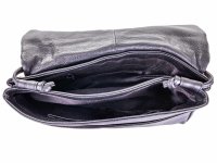 BAXX´S Leder Damen Abendtasche Clutch 277403 schwarz