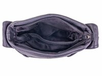 BAXX´S Leder Damen Reißverschluss Handtasche 237003 schwarz