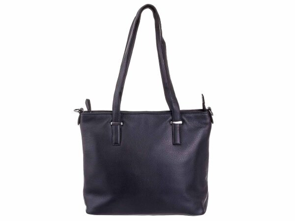 BAXX´S Leder Damen Shopper Handtasche S52 schwarz