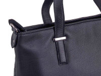 BAXX&acute;S Leder Damen Shopper Handtasche S52 schwarz