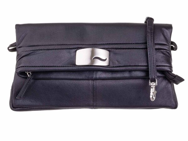 BAXX´S Leder Damen Schultertasche Abendtasche mit Magnetverschlüssen 267517