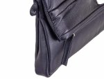 BAXX´S Leder Damen Schultertasche Abendtasche mit Magnetverschlüssen 267517 schwarz