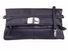 BAXX´S Leder Damen Schultertasche Abendtasche mit Magnetverschlüssen 267517 schwarz