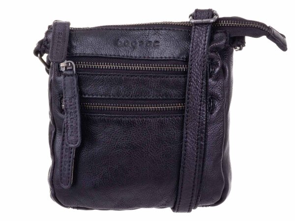 Bagsac Casual Leder Damen Umhängetasche B486005 schwarz